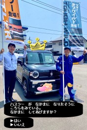 ハスラーの試乗車がやってきました！！